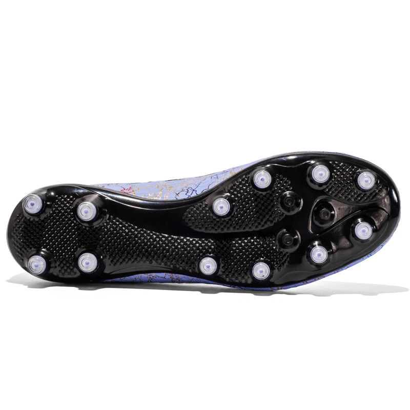 Men's Football Boots High-top Soccer Shoes FG/TF Grass Anti-Slip Training Cleats Football Futsal Sneaker Child's Sports Footwear