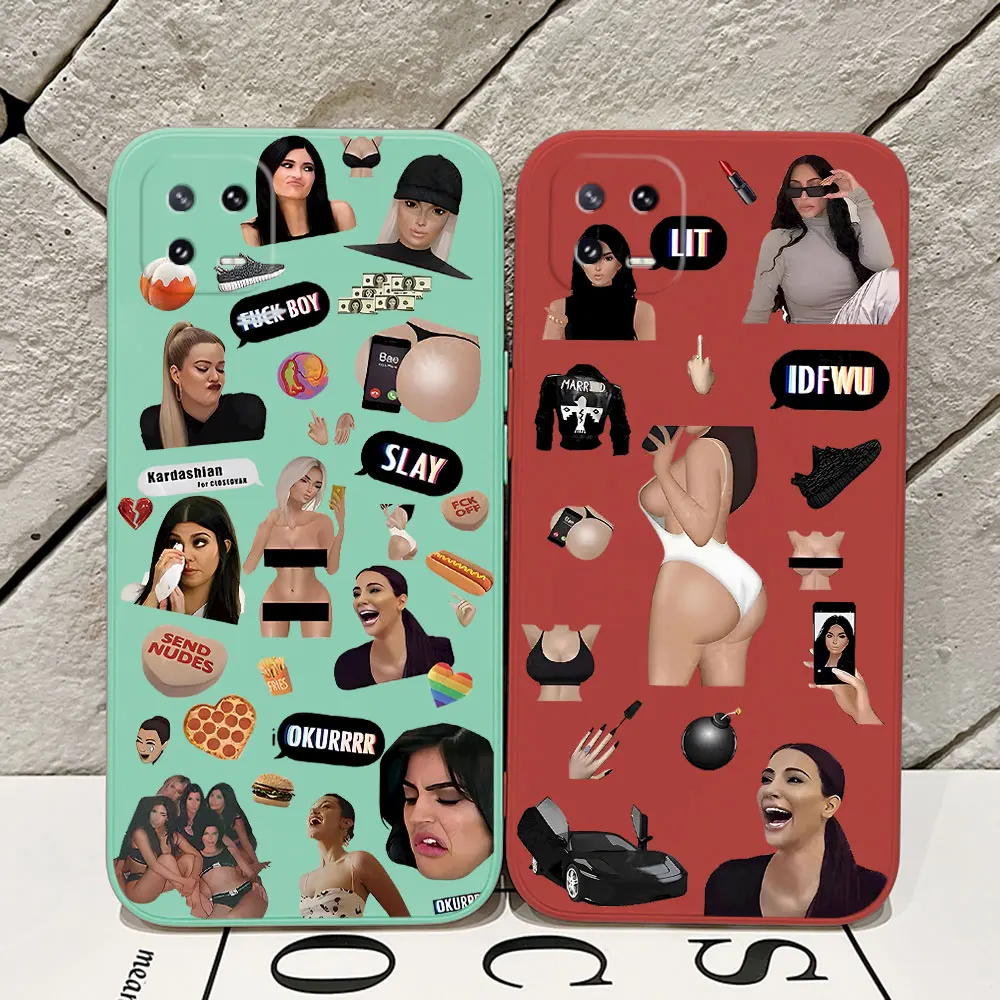 Чехол K-kardashians для телефона Xiaomi Mi 13 12 12T 12S 11 11T Ultra 10 10T 9 9T 9SE 8 Pro Lite жидкий силиконовый