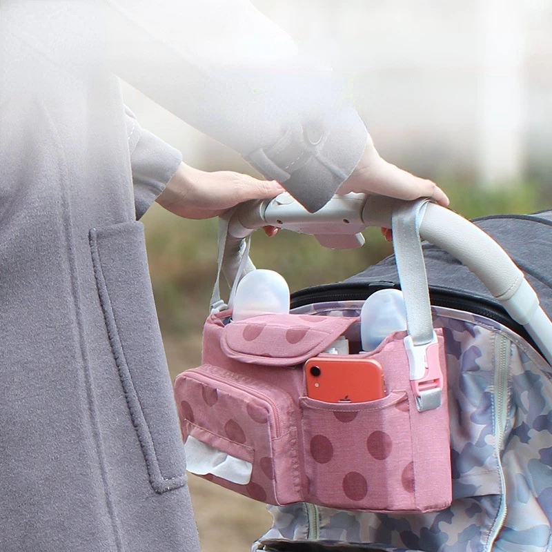 

Organizer Travel Baby Nappy Mummy Diaper Bag with Insulated Water Bottle Holder Small Stroller Portable Changing Bags