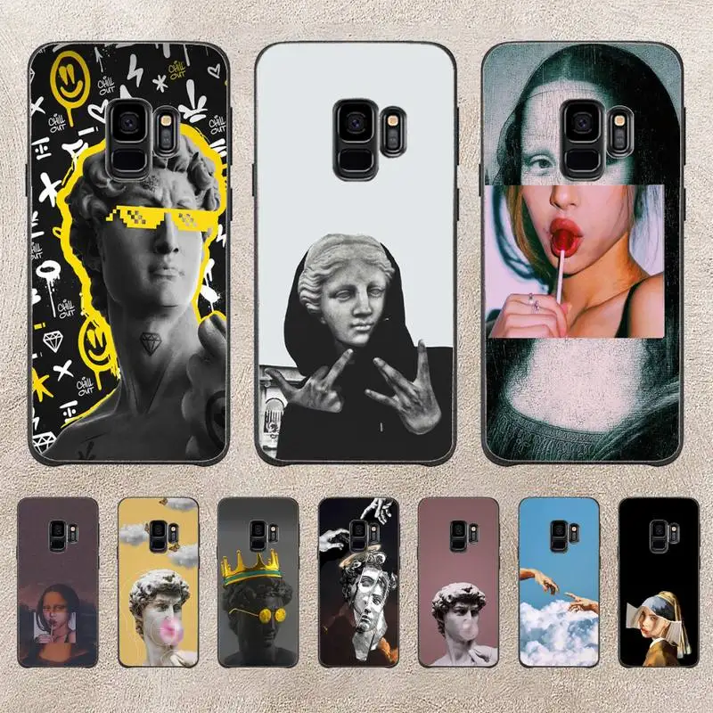 

Great Art Aesthetic David Mona Lisa Phone Case For Samsung Galaxy A51 A50 A71 A21s A71 A41 A70 A30 A22 A02s A53 A72 A73 5G Cover