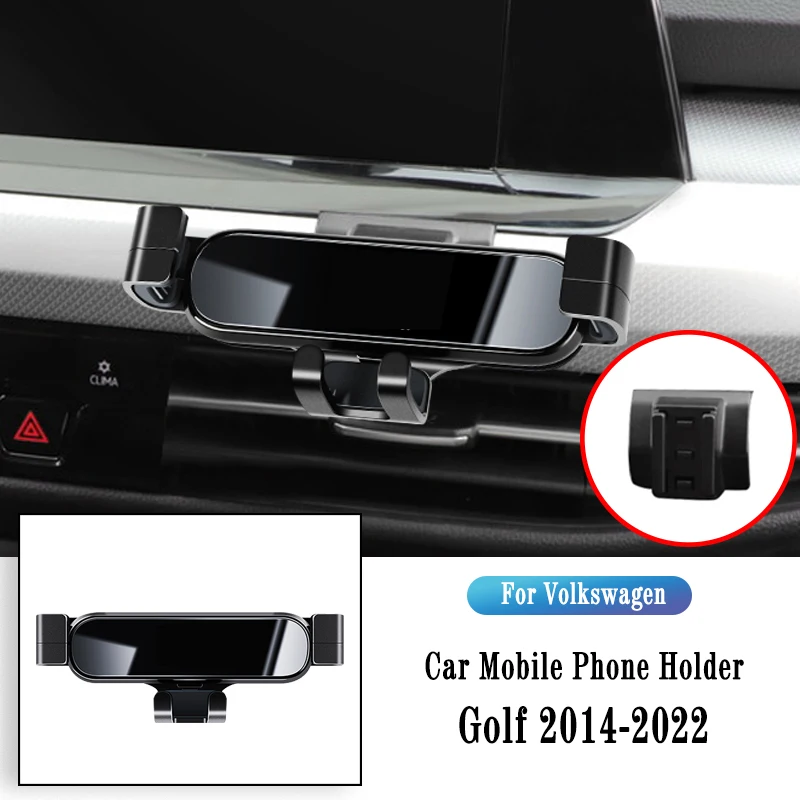 

Navigate Support For Volkswagen VW Golf 7 8 MK7 2014-2022 Gravity Navigation Bracket GPS Stand Air Outlet Clip Rotatable Support