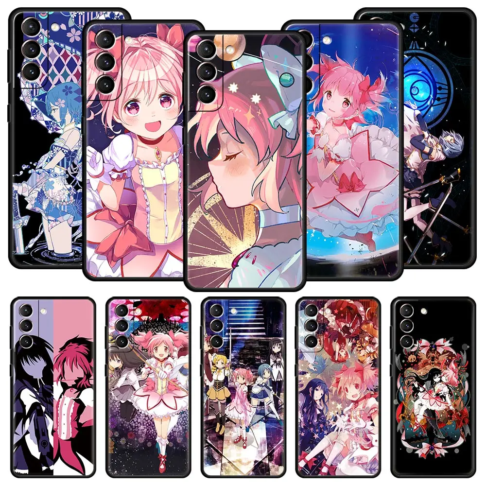 

Чехол для телефона с аниме Puella Magi Madoka Magica для Samsung Galaxy S22 Ultra S20 S21 FE 5G, чехол для телефона S10 S9 Plus S10E S8 Note 10 Lite 20
