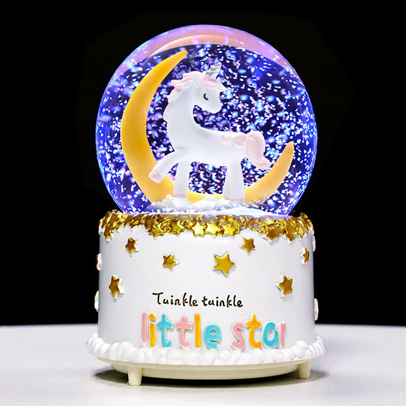 

Creative Home Accessories Dream Tree Snowflake Crystal Ball Music Box Valentine's Day Student Gifts Decorative Toys Crafts