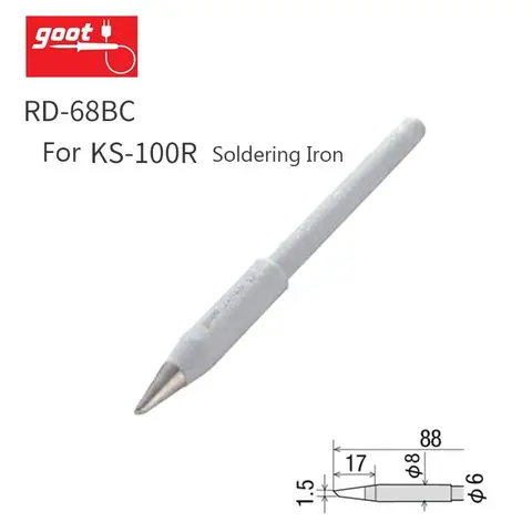 JAPAN GOOT R-48B CS-20/30RT-SB R-48SB R-6B RD-67BC RD-68BC Паяльное жало для CS-31 KS-30R KS-40R KS-60R KS-80R KS-100R