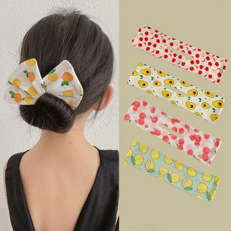

Women Cute Fruit Headband Twisting Hairband New Sweet Bow Hair Artifact Hair Accessories Ornament