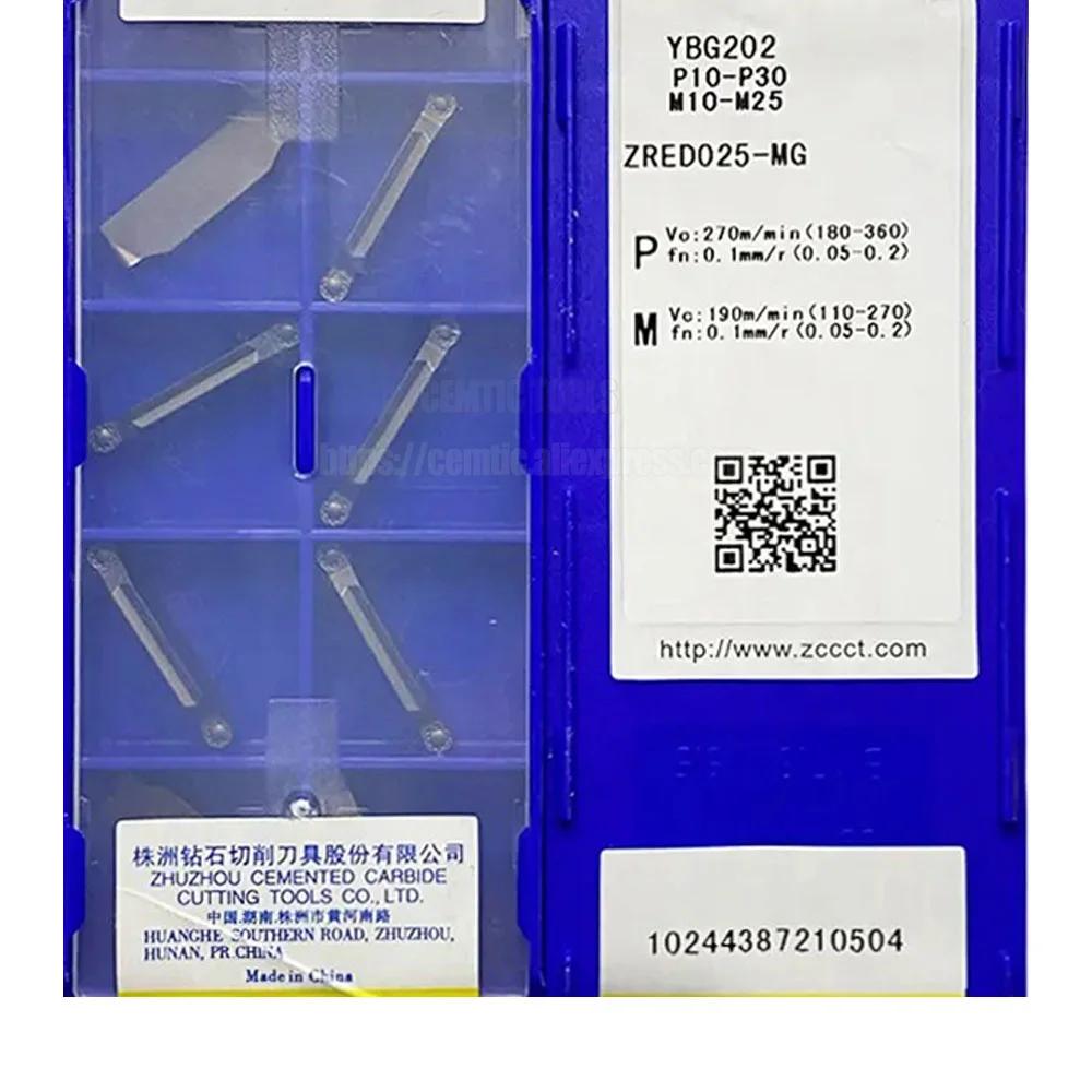 

ZCC инструменты с ЧПУ, токарные вставки, ZRED025-MG ZRFD YBG302 YBG202, токарная сталь с покрытием из цементированного карбида, нержавеющая сталь