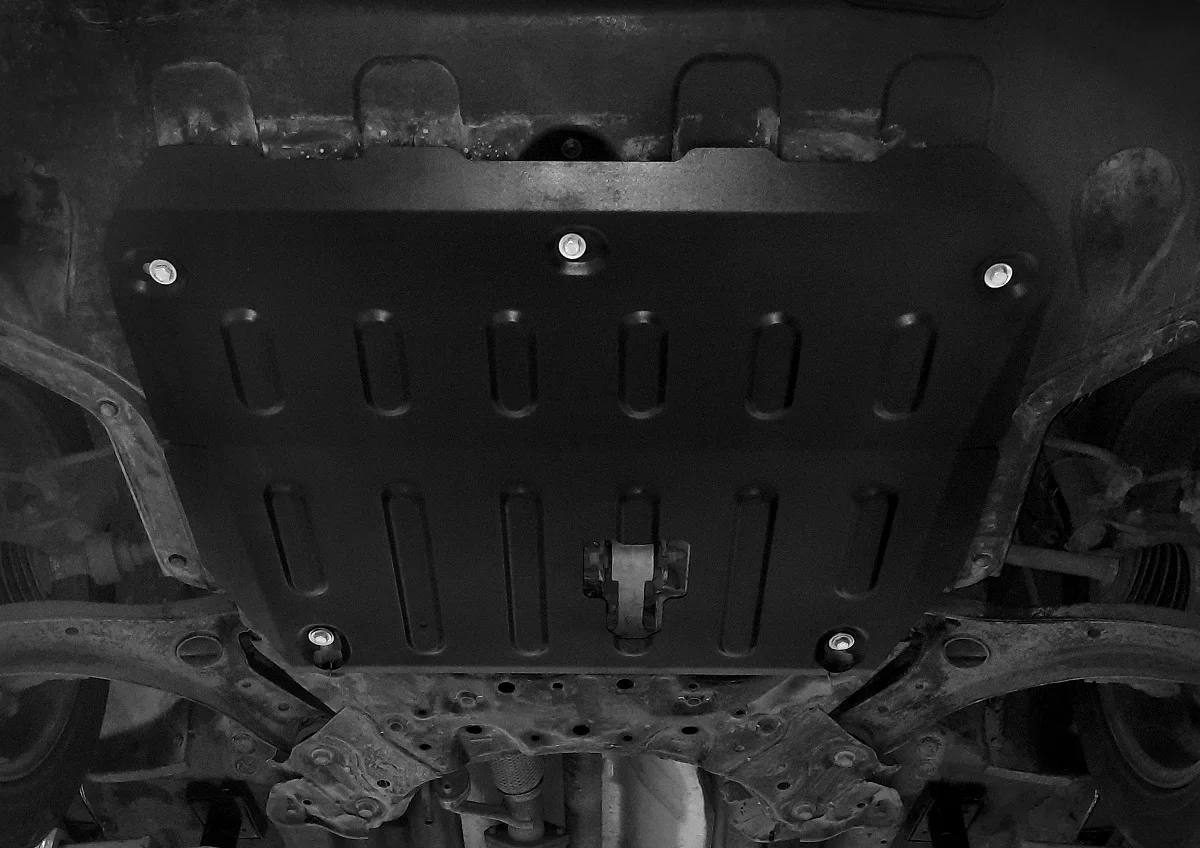 Защита картера и КПП АвтоБроня Hyundai Creta (Хендай Крета) I 2016-2021 штампованная сталь 2