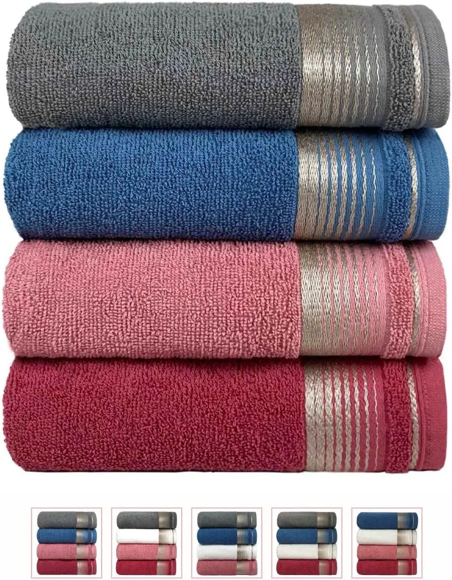 

Kit With 4 Giant Face Towels High Absorption Sublime 45x80cm - Towels (KIT 1) Microfiber Towels Bathroom Hotel Bath Towels For