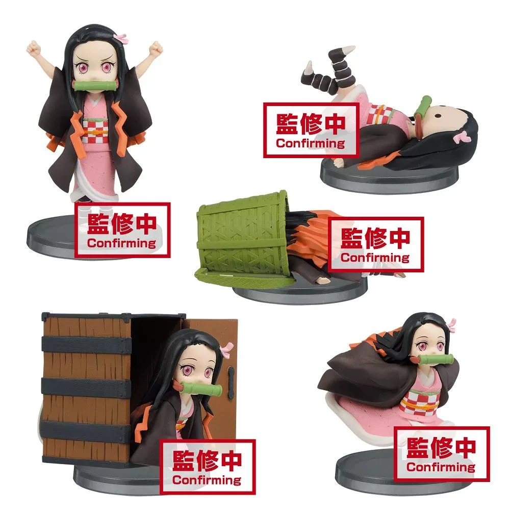S Kamado Nezuko Gashapon Wcf Action Figures Blade Of Demon Destruction Kawaii Model Toys Gifts For Kid