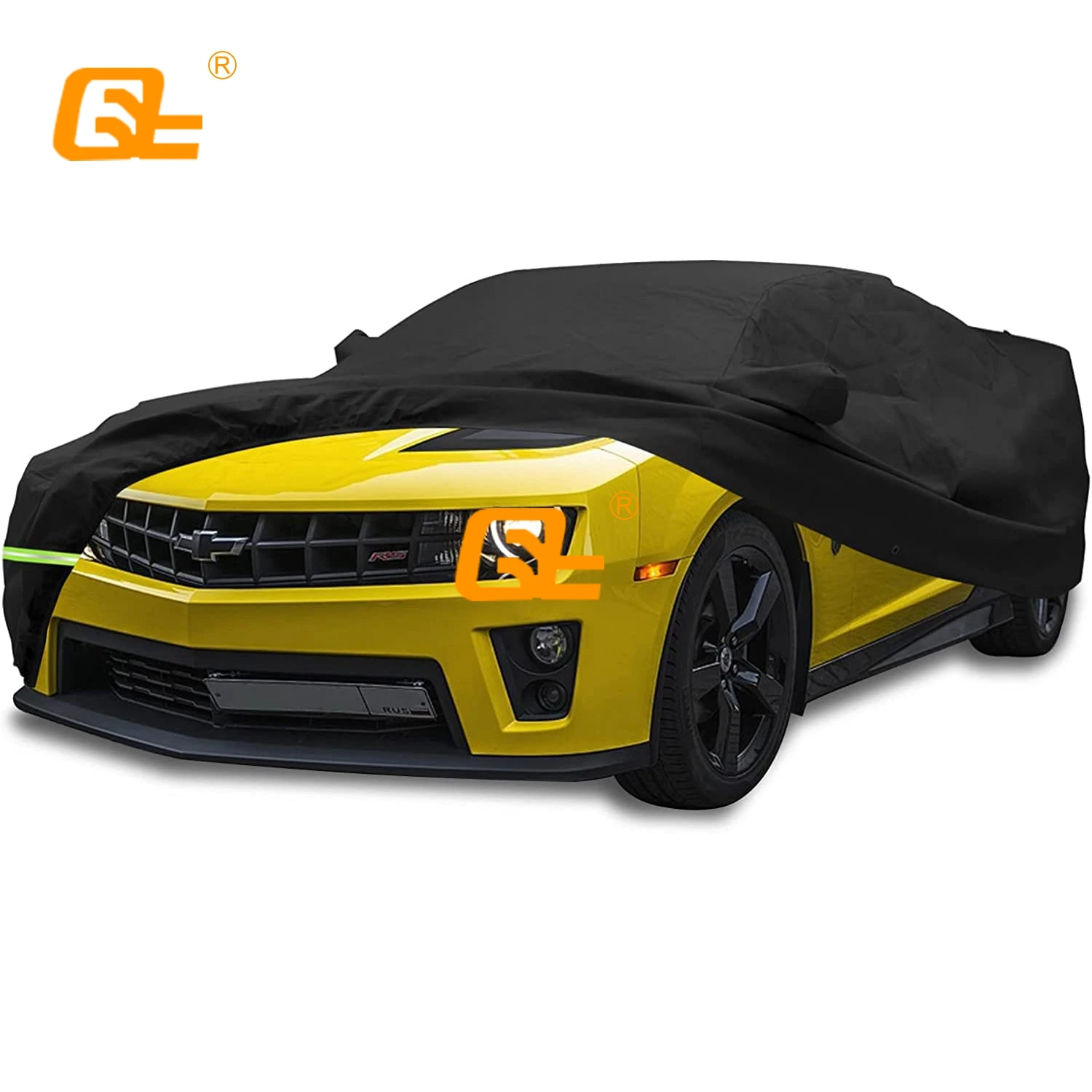 

Для Chevy Camaro 2018-2022 полный автомобильный чехол всепогодные уличные автомобильные чехлы на молнии ветрозащитный сверхпрочный водонепроницаемый защитный чехол