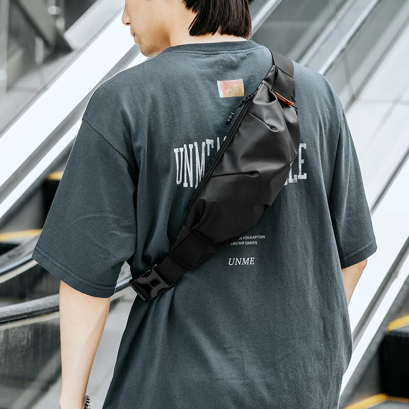 Multifunction PVC Men Anti-thief Crossbody Bag Fashion Casual Fanny Packs Mini School Travel Phone Bag Purses Men and Women New