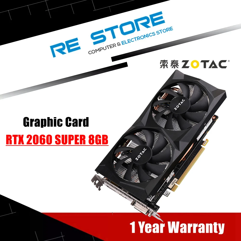 Игровая видеокарта ZOTAC RTX 2060 SUPER 8 Гб GPU RTX2060 - комплектующие для пк