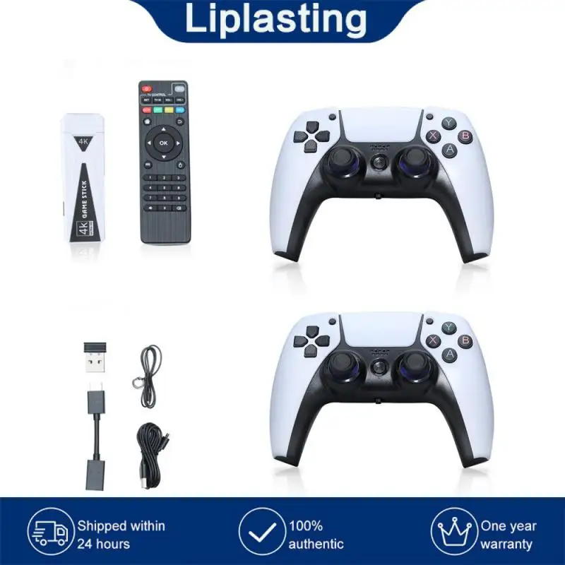 

2.4g Wireless Controller Dual Rocker Tf Card Expansion Video Games Console 4k Low Latency Game Retro Handheld 64g Game Stick