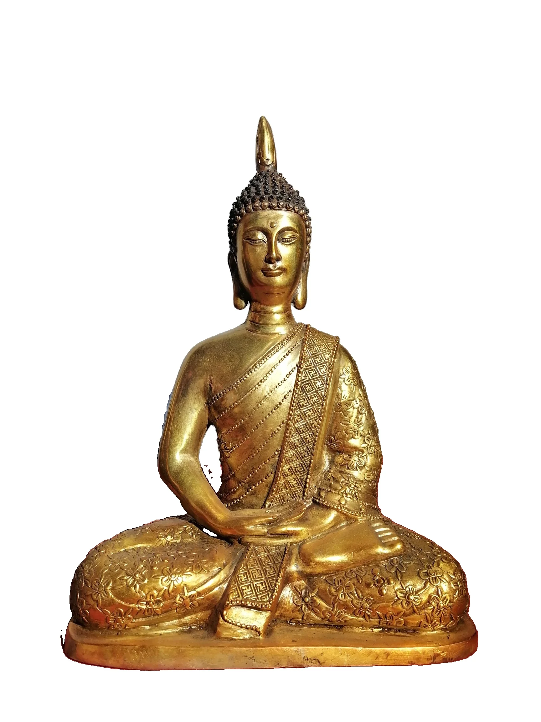 

MOZART Pure Bronze Gilt Buddha Statue A Statue Of Tai Buddha 27Cm High Chinese Traditional Style Antiques Fine Art Gifts Crafts