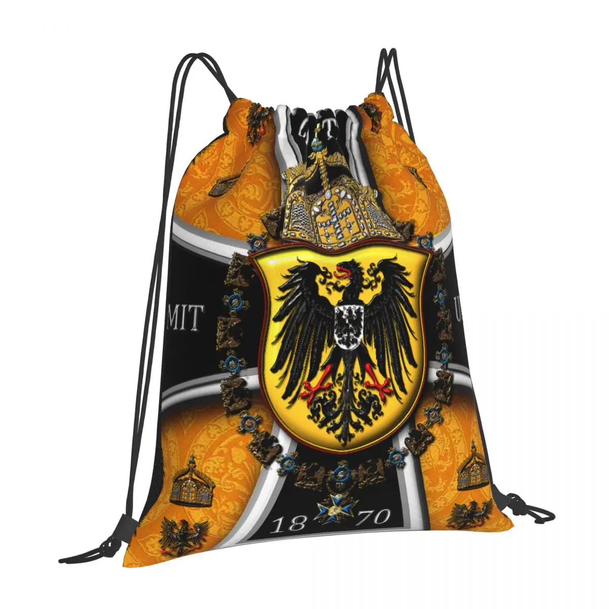 

Gott Mit Uns 1467 Drawstring Bags Backpacks Sports Bags Men Women Lightweight Cartoon Gym Sports Sackpack