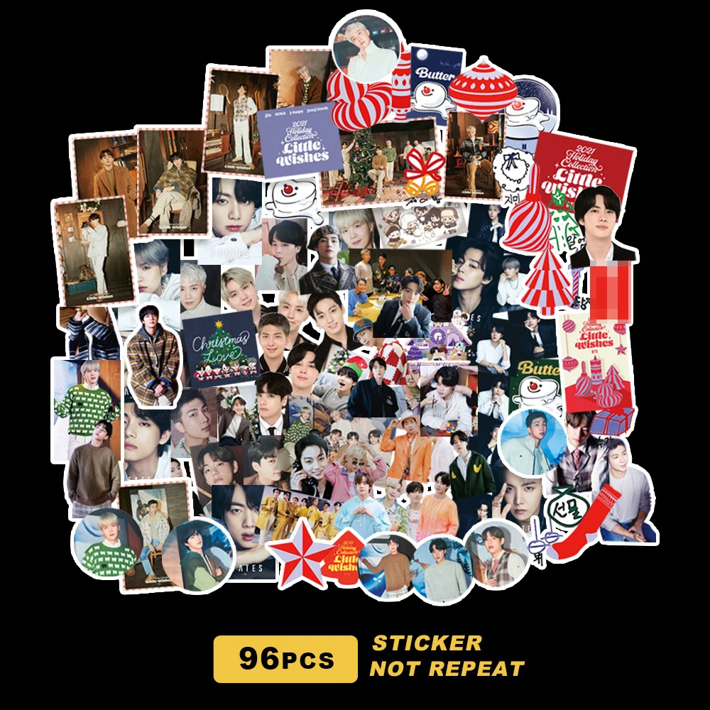 

100 шт./KPOP Bangtang фотография нового альбома с маленькими пожеланиями наклейки для скрапбукинга в Корейском стиле милые