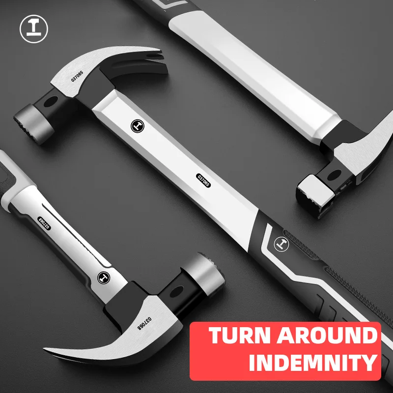 

Magnetic Claw Hammer For Woodworking Automatic Nail Suction Multifunction Non-slip Shockproof Steel Hammer Hand Tools