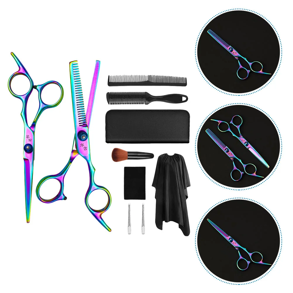 

1 Set of Scissors Kit Flat Scissors Hair Cutting Tool Household Tool Kit