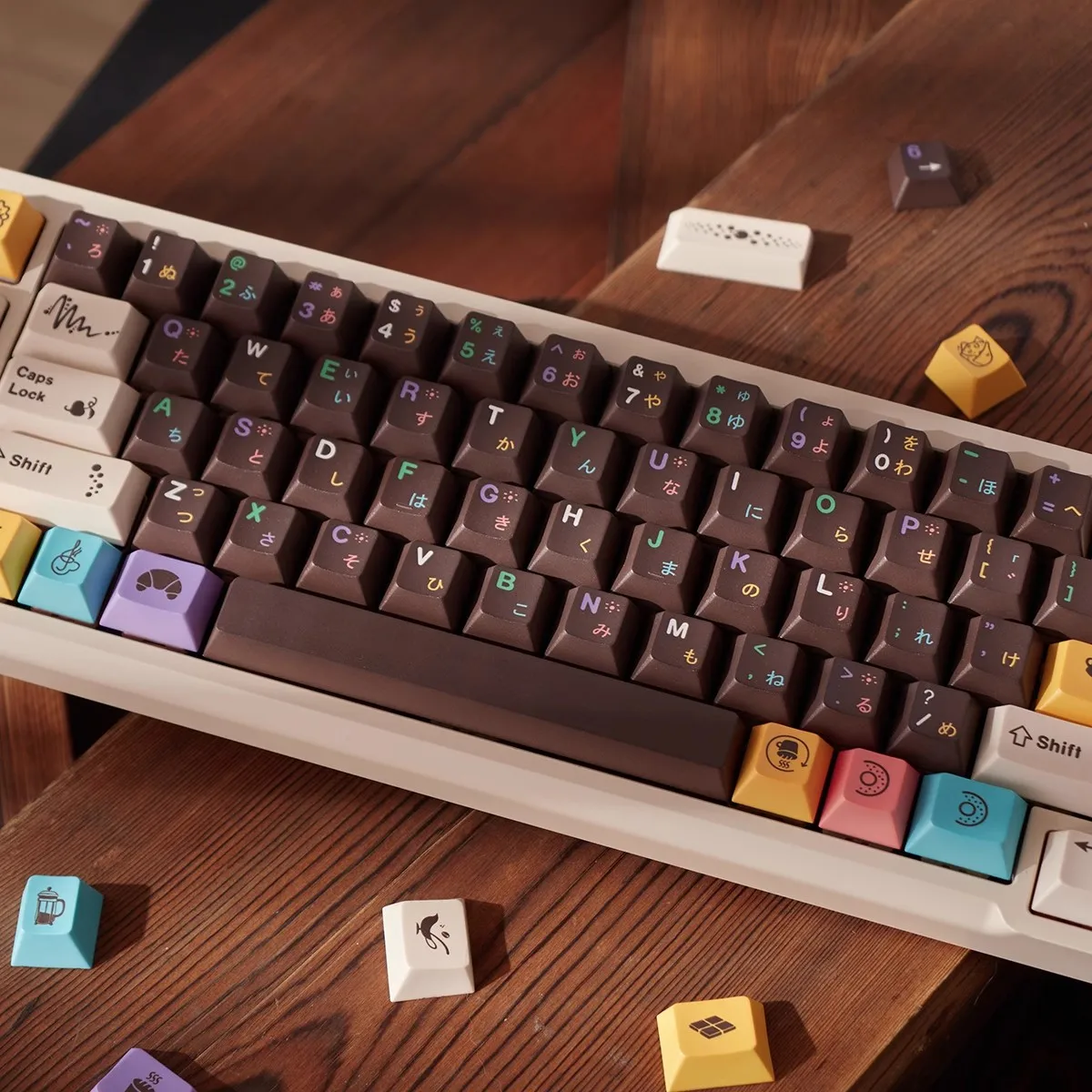 Колпачки для клавиш послеобеденного чая с 129 клавишами GMK колпачки краской PBT