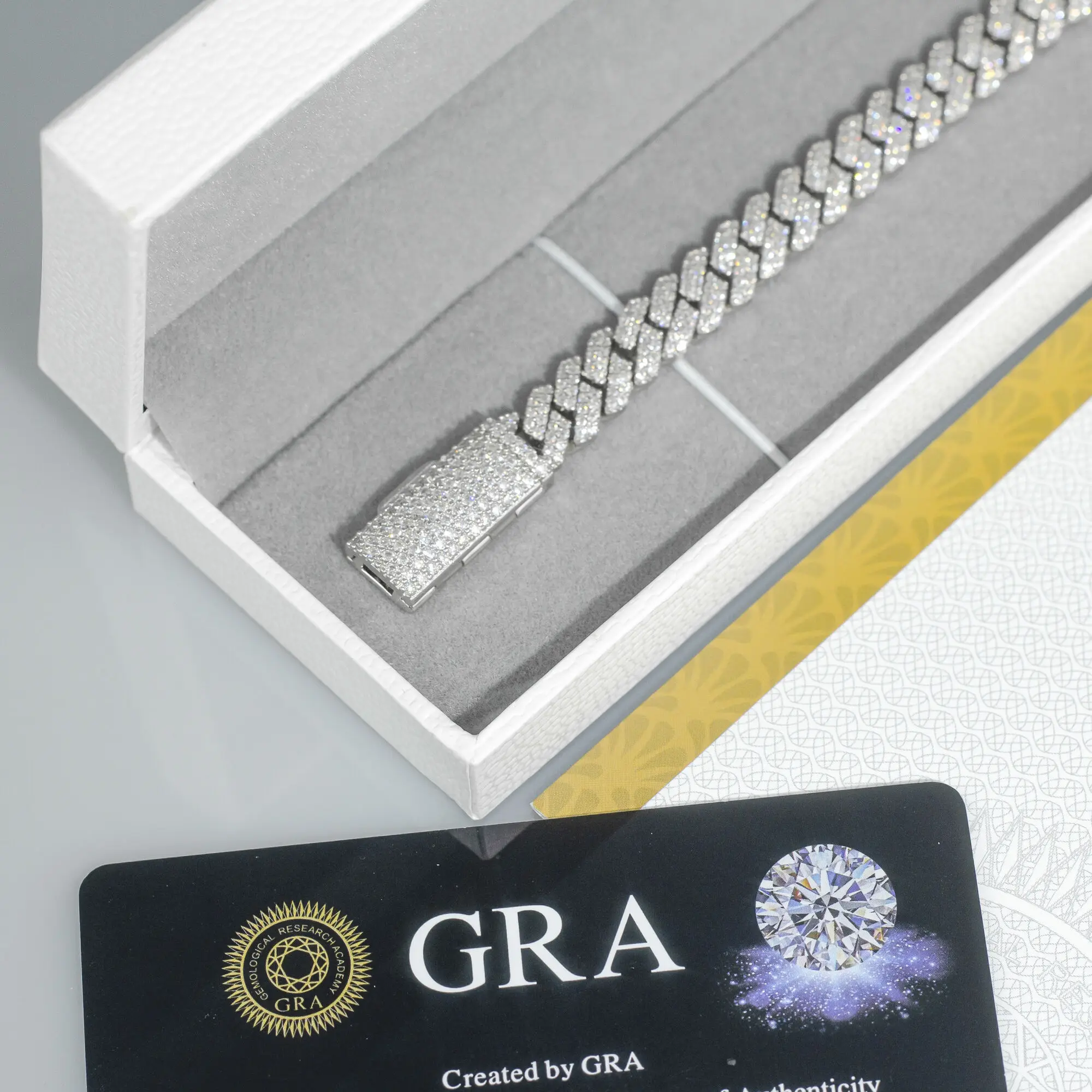 Ювелирные изделия в стиле хип-хоп на заказ бриллиантовое ожерелье позолоченное 18