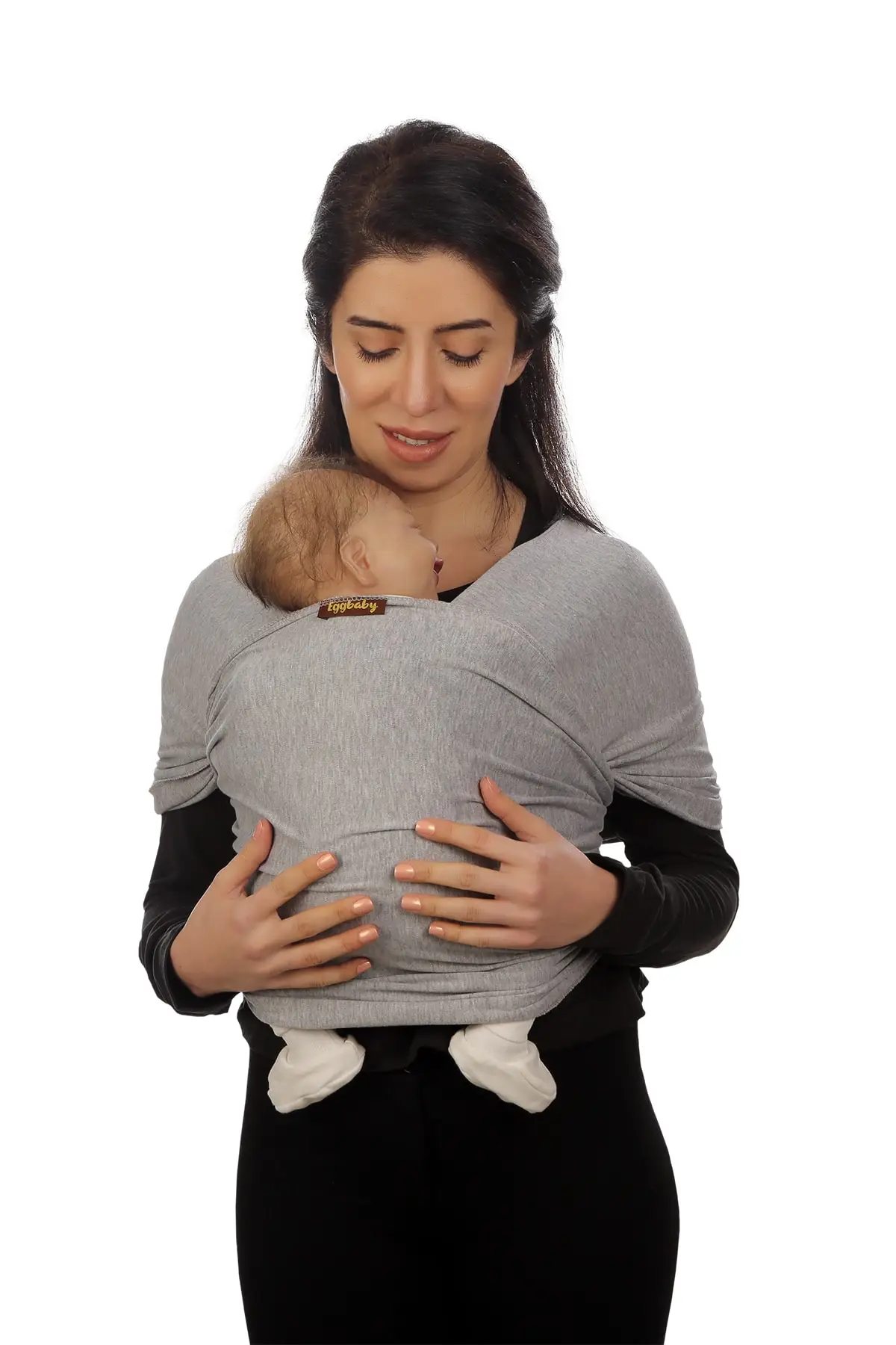 Gray Baby Carrier Wrap Flexible Wrap Sling Motherboard Backpack Carry Wear Cloth Practical Bag Scarf