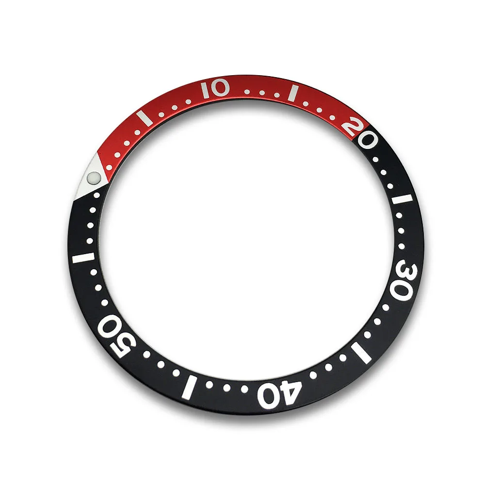 Mod Watch Accessories 39mm Flat Aluminum SKX007 Bezel Ring Mouth Scale Indicating Ring Fits for Seiko Watch Replacemen Parts