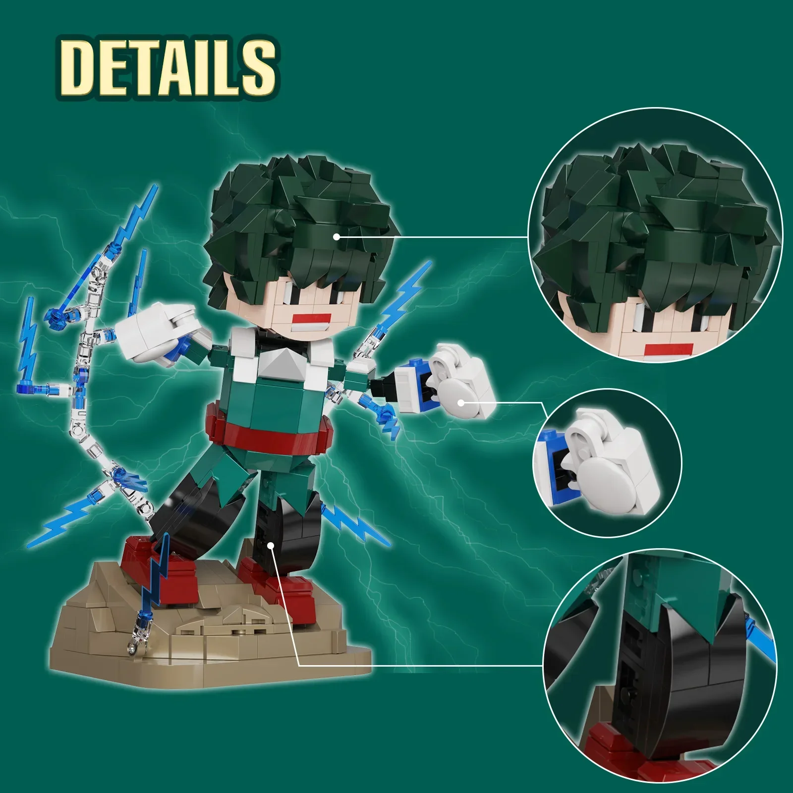 498 шт. строительные блоки MOC Me-Heros внешний вид миория набор игровых фигурок модели