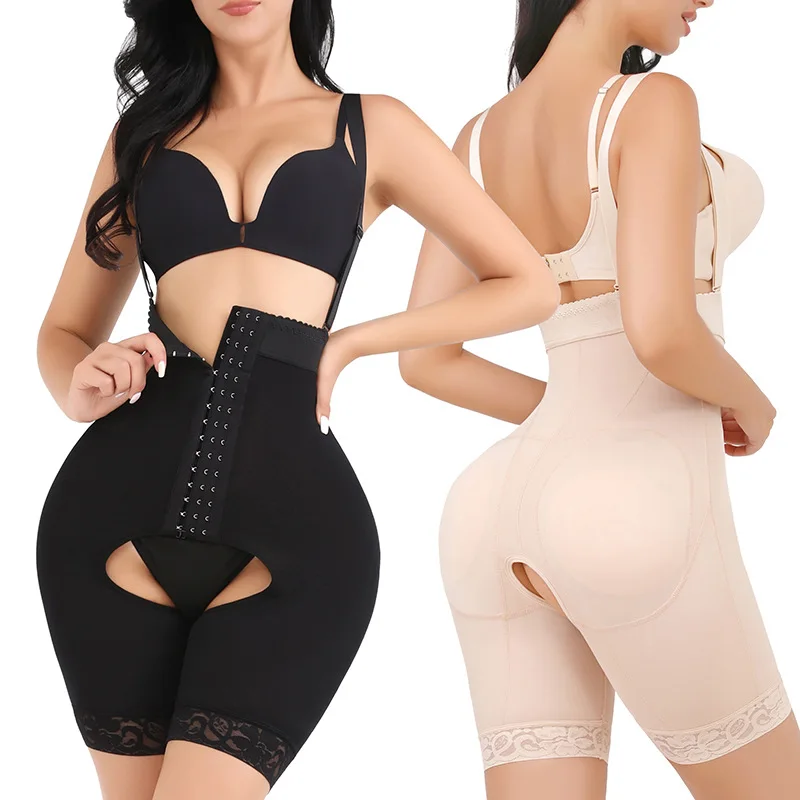 

Fajas Colombianas Shapewear Women Body Shaper Firm Tummy Control Butt Lifter Bodysuit Plus Size Postpartum Compression Girdle