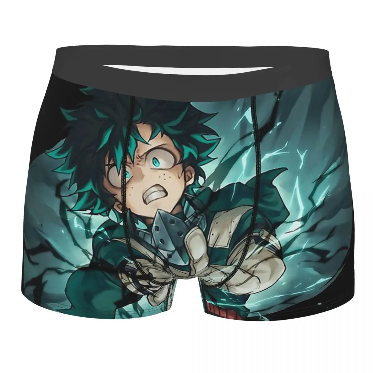 

Deku Izuku Midoriya Man's Boxer Briefs Underpants My Hero Academia All Might Manga Highly Breathable Top Quality Gift Idea