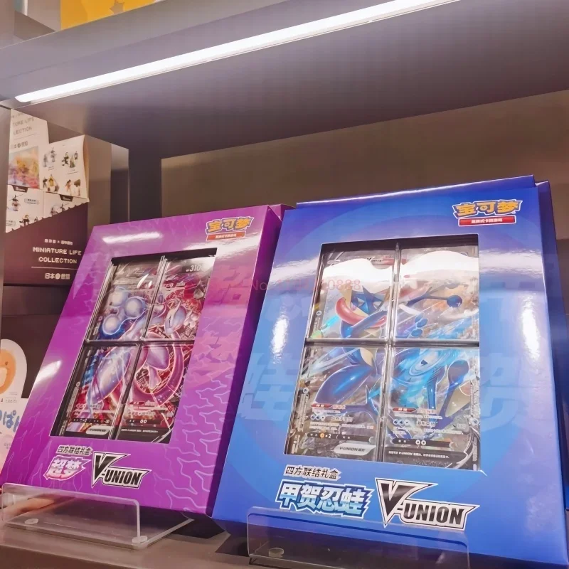 Оригинальная карта PokéMon с четырьмя квадратными соединениями подарочная коробка