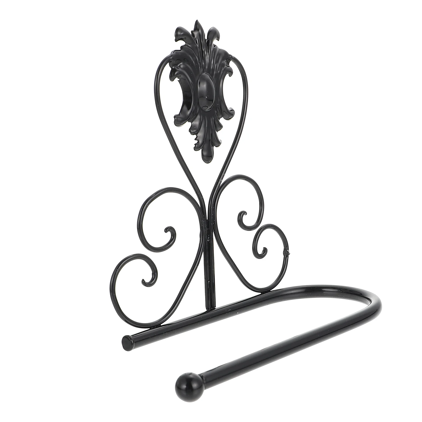 

Rack Iron Roll Paper Rack Multipurpose Tissue Holder Paper Towel Holder Wall-mounted Roll Paper Rack for Apartment Home