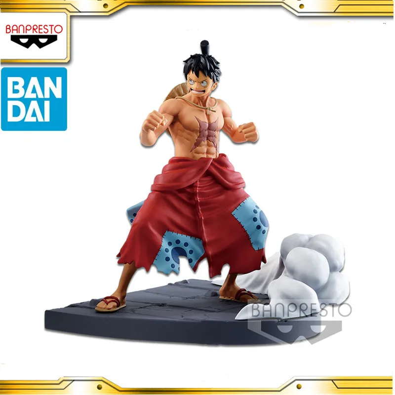 

One Piece Anime Country of Peace Monkey D. Luffy Anime Figure Model Bandai Genuine Toys Figure Periphery Fans Collection Gifts