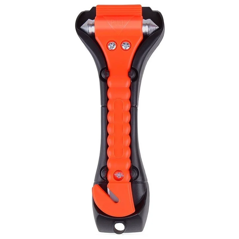 

2PCS Car Emergency Safety Hammer Life Saving Escape Emergency Hammer Seat Belt Cutter Window Glass Breaker Car Rescue Red Hammer