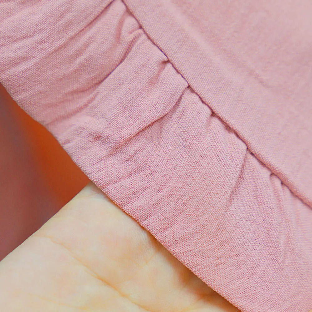 Женский головной убор с оборками Элегантный мягкий однотонный шарф в арабском и