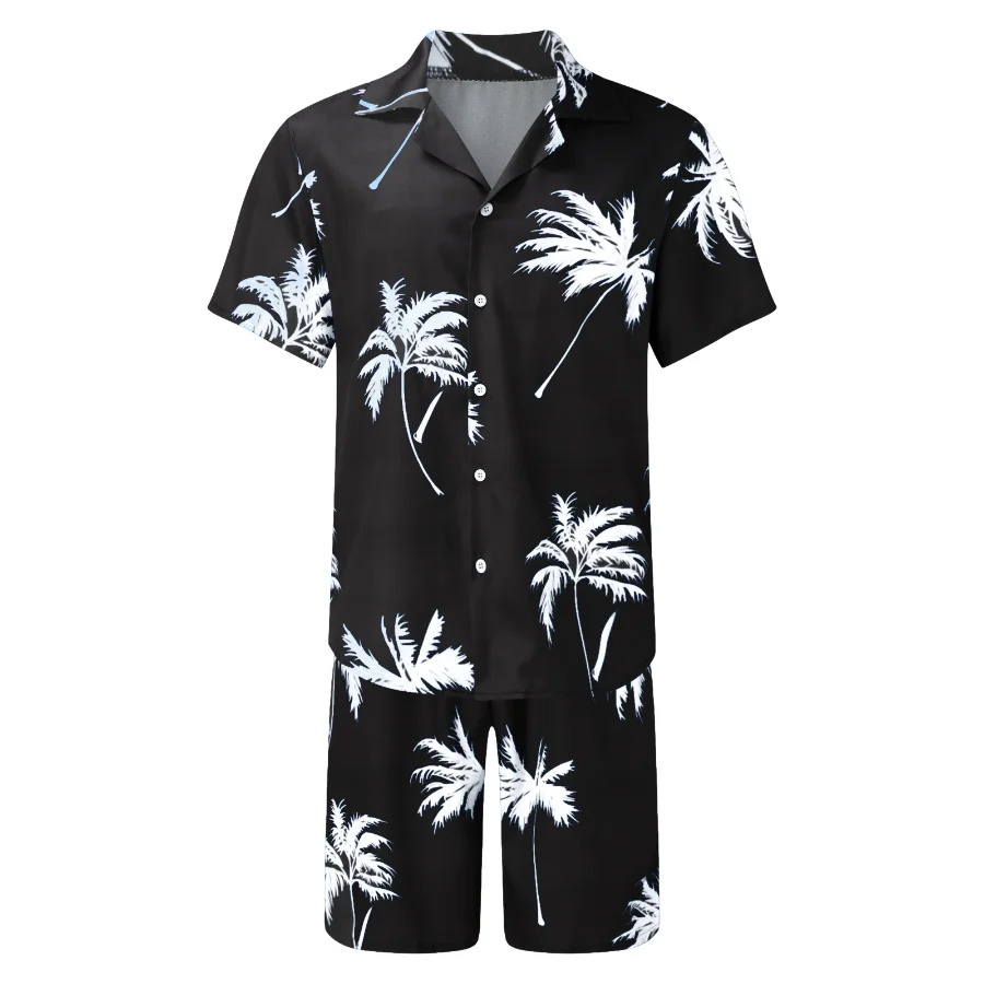 Summer  Men Shorts Set Printing Hawaiian Shirt And Shorts Beach Wear Holiday Clothes Vocation Outfit  Two Piece Set  3d Printed