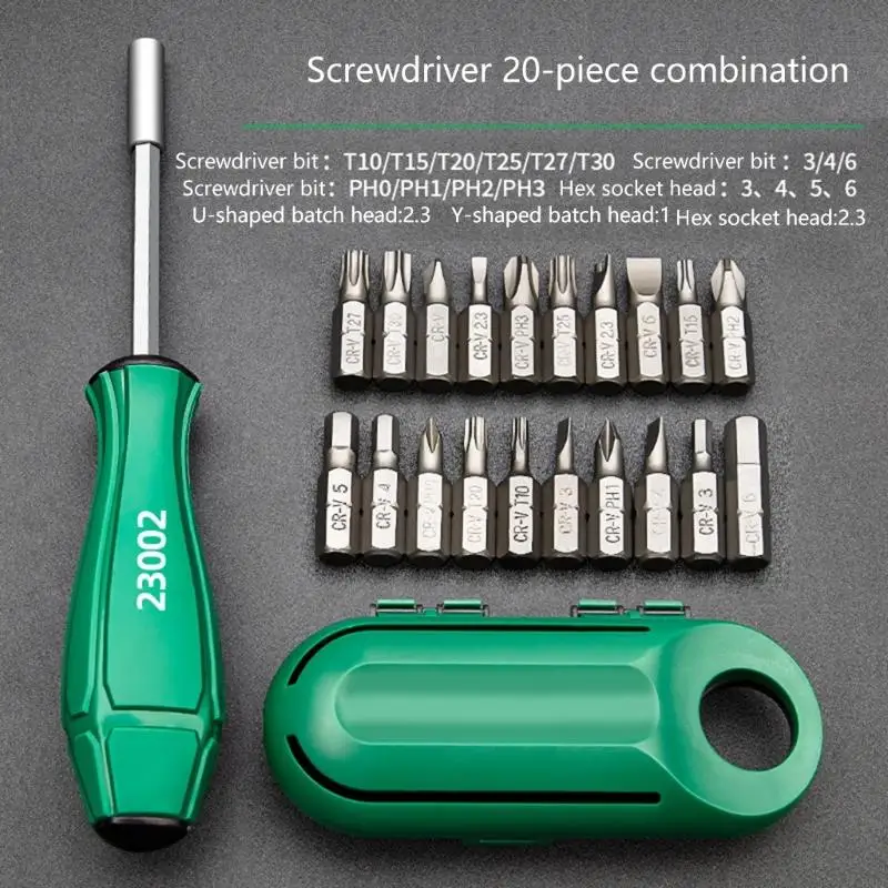 20peece Multibit Ratchets Outcriver Set для ремонта дома и проектов DIY