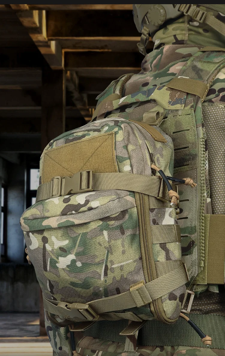 Outdoor Tactical Vest Water Bag MOLLE Accessories Bag Hunting Water Bag Backpack Sundry Camping Bag