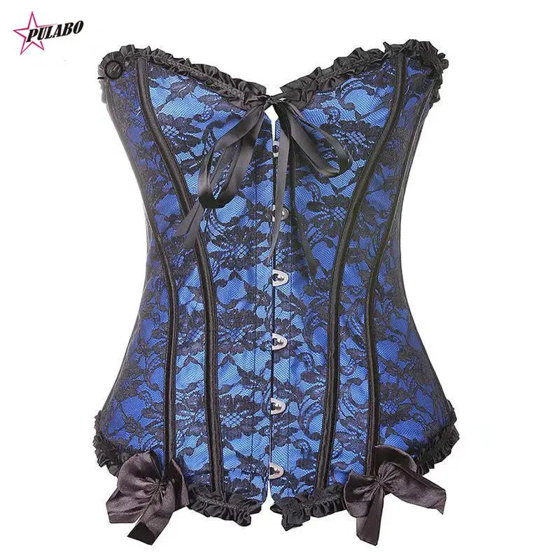 

2022 Sexy Women Steampunk Clothing Gothic Corsets Lace Up Boned Bustier Waist Body Shaper Corselet S-6XL