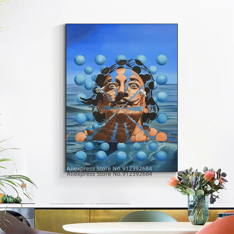 Фотообои с рисунком Сальвадора Дали невероятная внешняя фотография Настенная