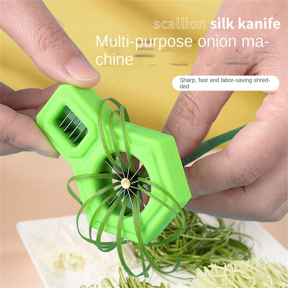 

Household Shredding Sharp Scallion Slicer Shredded Scallion Cutter Stainless Steel Plum Flower Slicer Wear-resistant