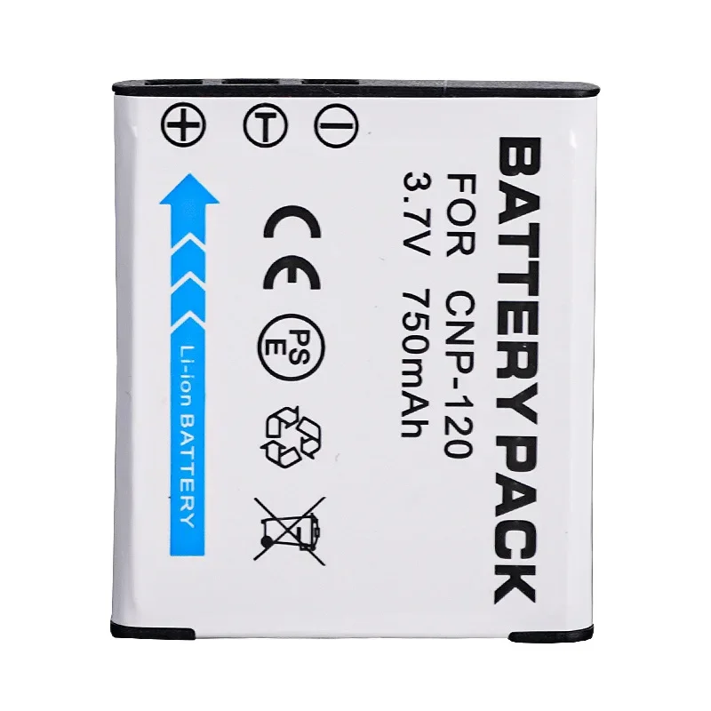 750mAH 3.7V CNP-120 Battery for Casio CNP120 Camera Z790 S300 TZ20 S200 Z680 Z690