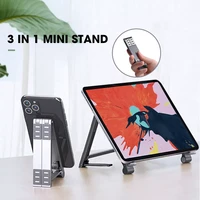 mini laptop holder adjustable portable phone stand support 3in1 notebook stand holder for macbook iphone
