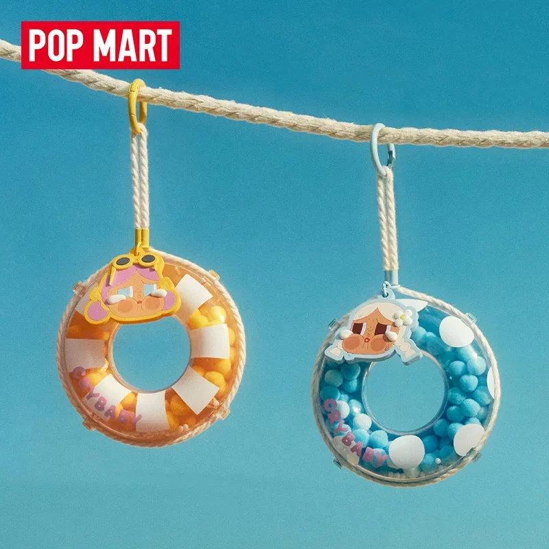 Фото POP MART CRYBABY режим отпуска на серии, натуральная слепая коробка, кавайная подвеска, игрушка, загадочная коробка, орнамент, фигурки, домашний декор №4