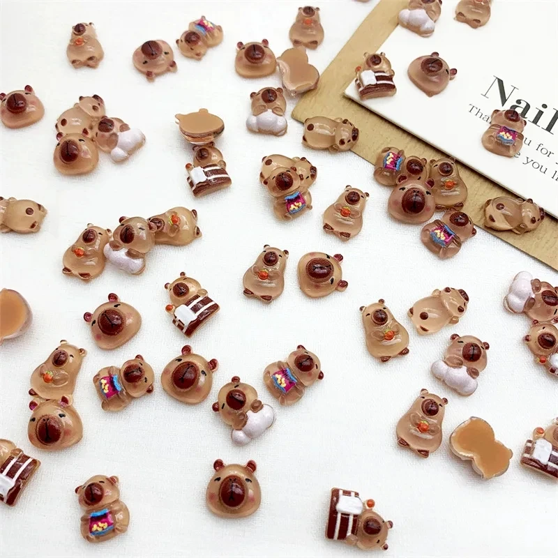 20 шт. милые украшения для ногтей из смолы