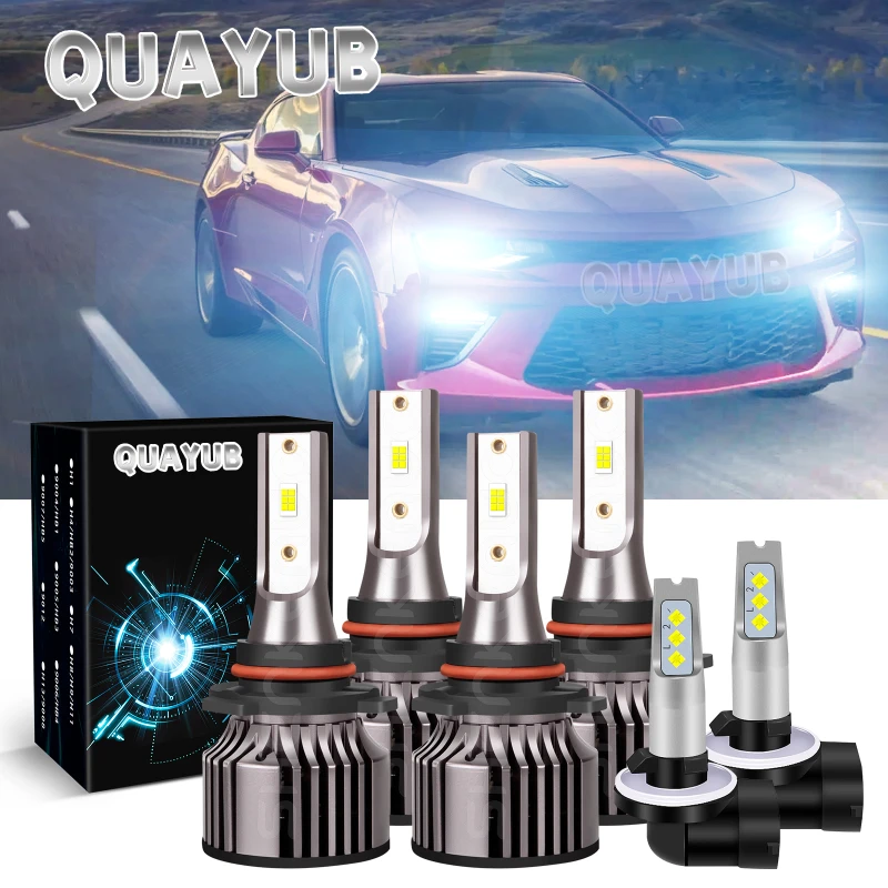 

Para For Chevy Camaro 98-02 Combo Faros LED Faros Antiniebla Bombillas