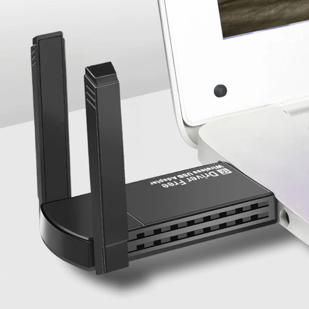 

USB WiFi Adapter 5G/2.4G Wireless Network Adapter 802.11ac/b/g/n Dual Antennas 180 Rotation for PC Windows Vista/XP/Win7/8/10/11