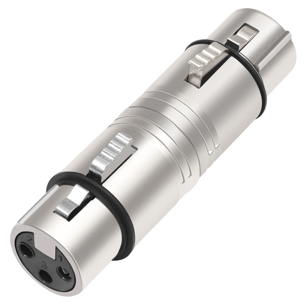 XLR 3-контактный на адаптер линии микрофона мама-мама разъем аудиоразъем адаптера