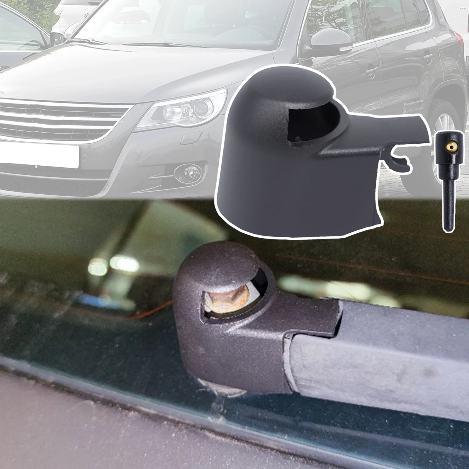 Фото Для Seat Ibiza Altea IBIZA Passat Wagon Rabbit Sharan, крышка рычага стеклоочистителя заднего лобового стекла, форсунка для омывателя, коромысло №3