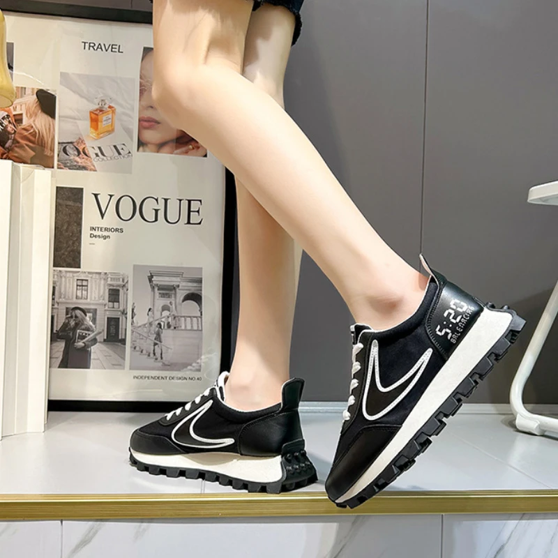 Women's sports shoes thick bottom breathable casual shoes outdoor walking shoes