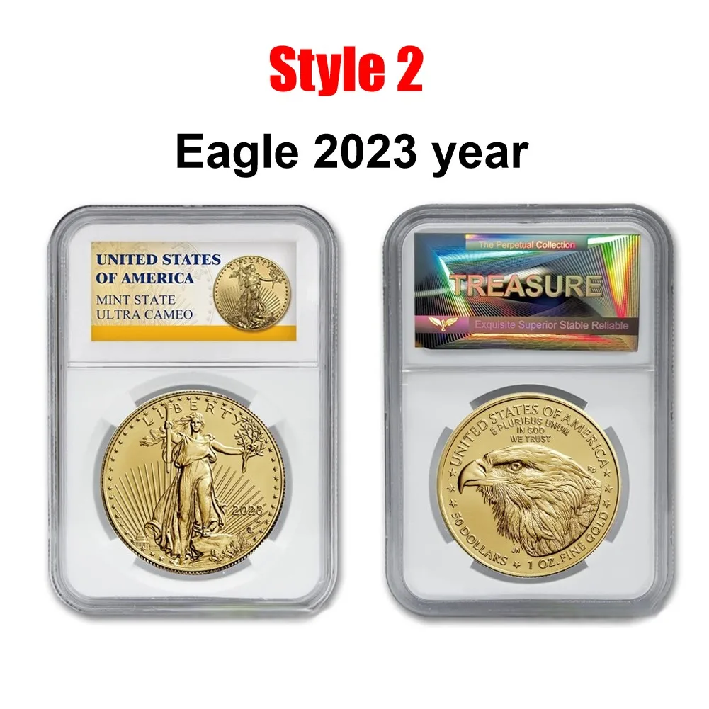 

15 Styles Non-currency Gold Coins 1 oz Commemorative Coins Collection Souvenir Gifts